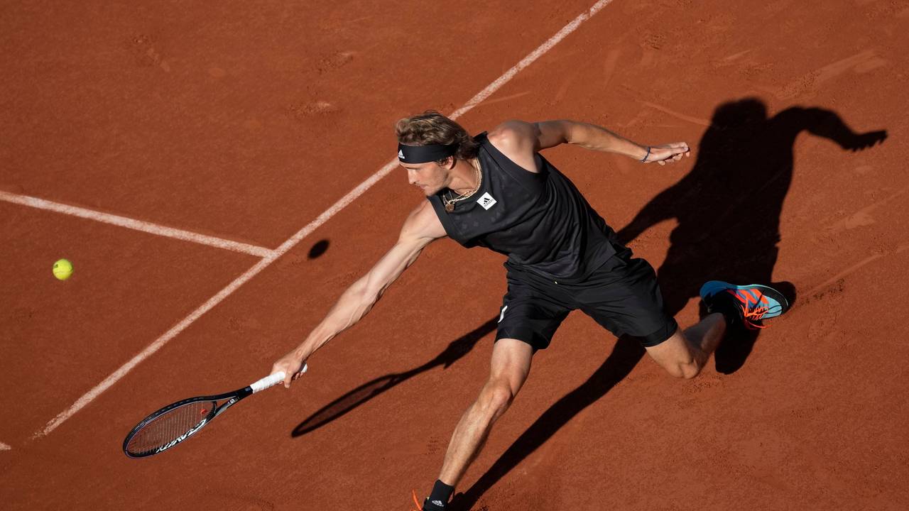 Alexander Zverev, hier in seinem Match gegen den US-Amerikaner Brandon Nakashima am 27. Mai 2022, entschied die Partie für sich.