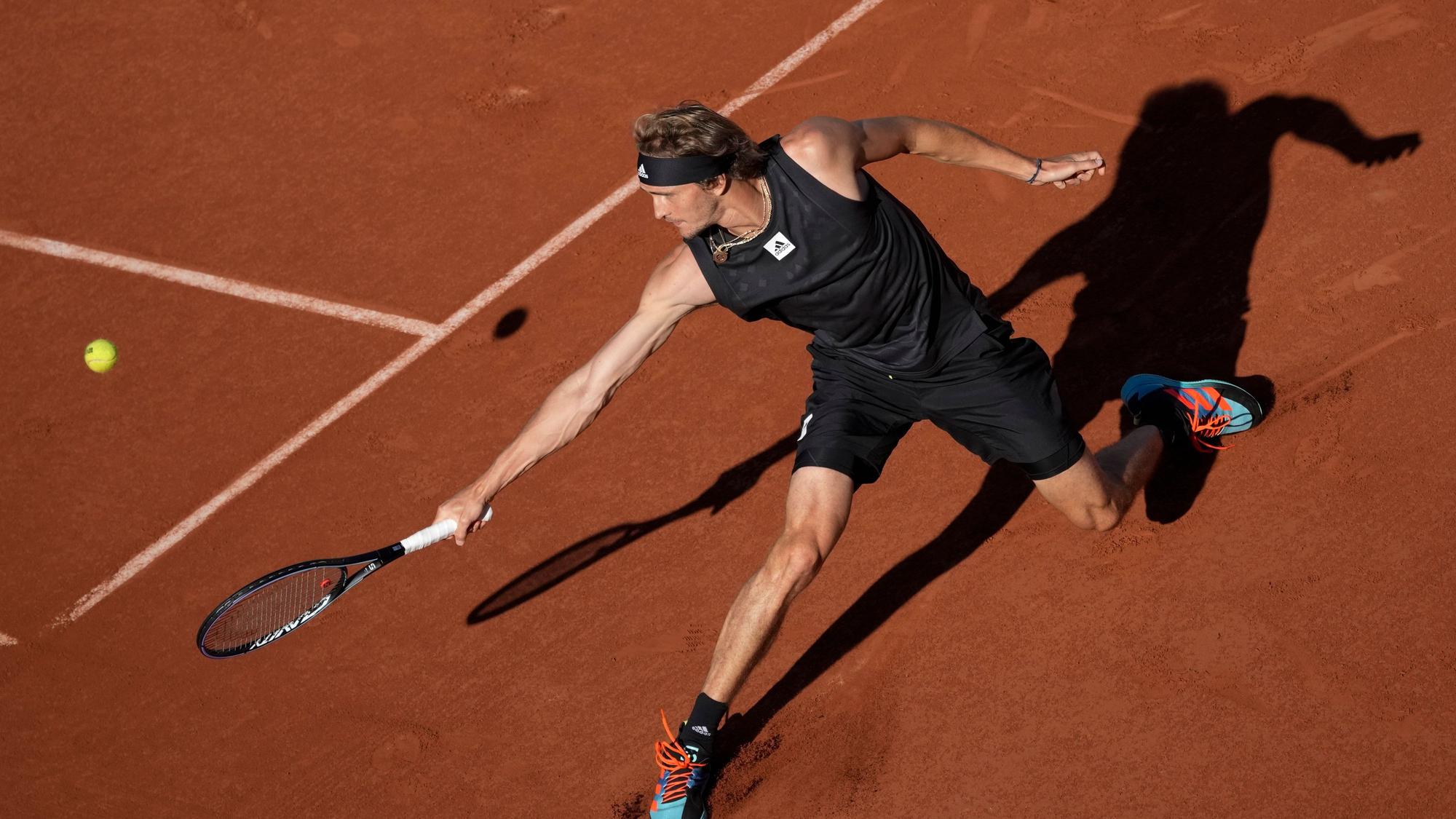 Alexander Zverev, hier in seinem Match gegen den US-Amerikaner Brandon Nakashima am 27. Mai 2022, entschied die Partie für sich.