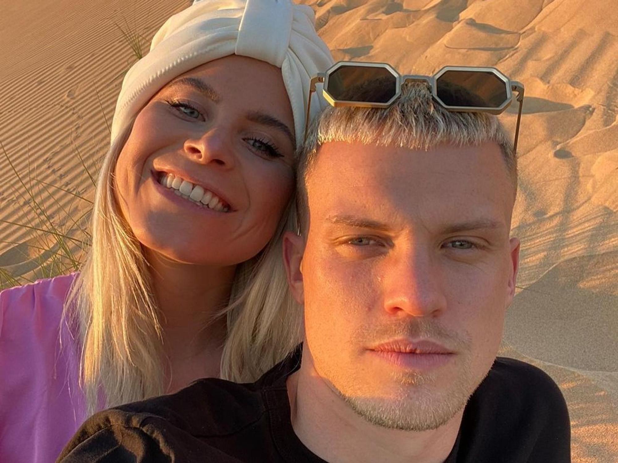 Selfie von Philipp Max mit seiner Annabell.