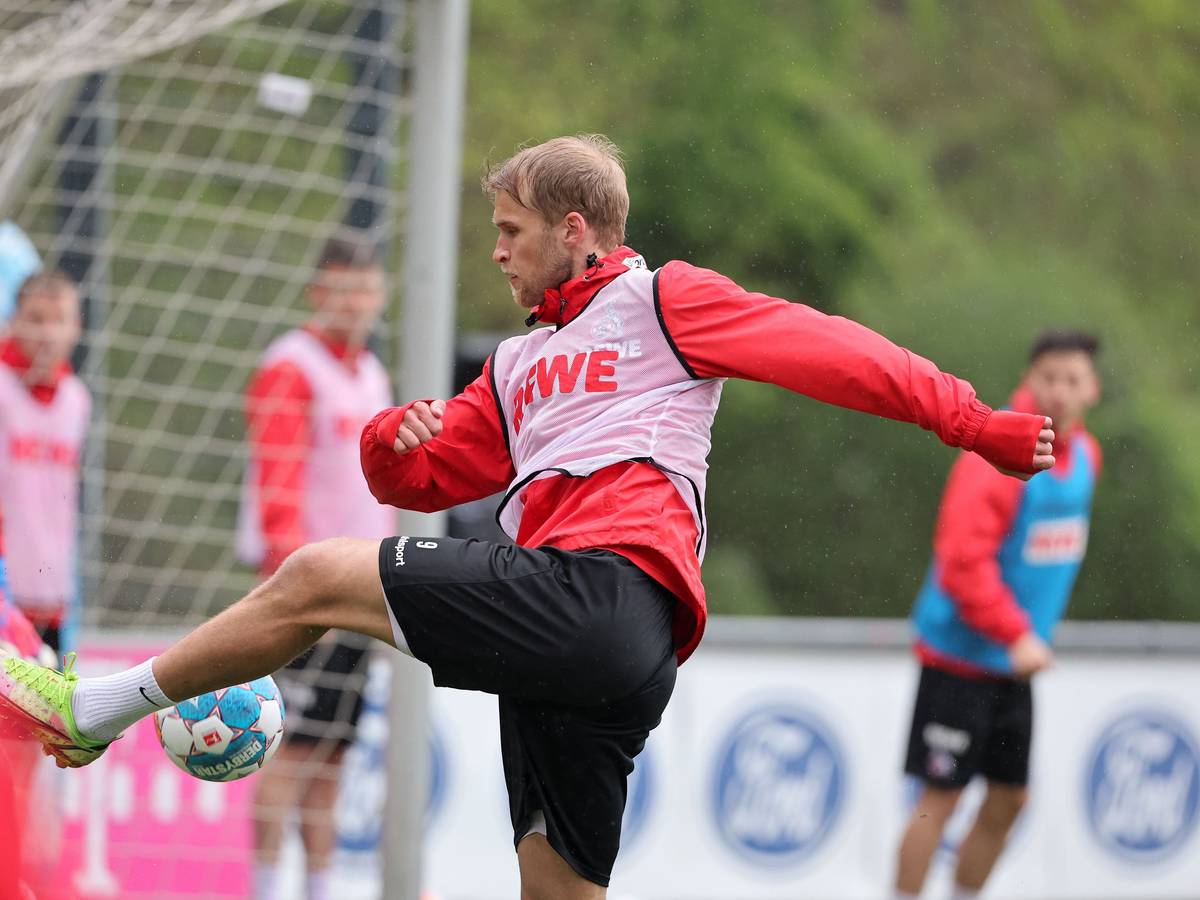 Sebastian Andersson während des Trainings beim 1. FC Köln.