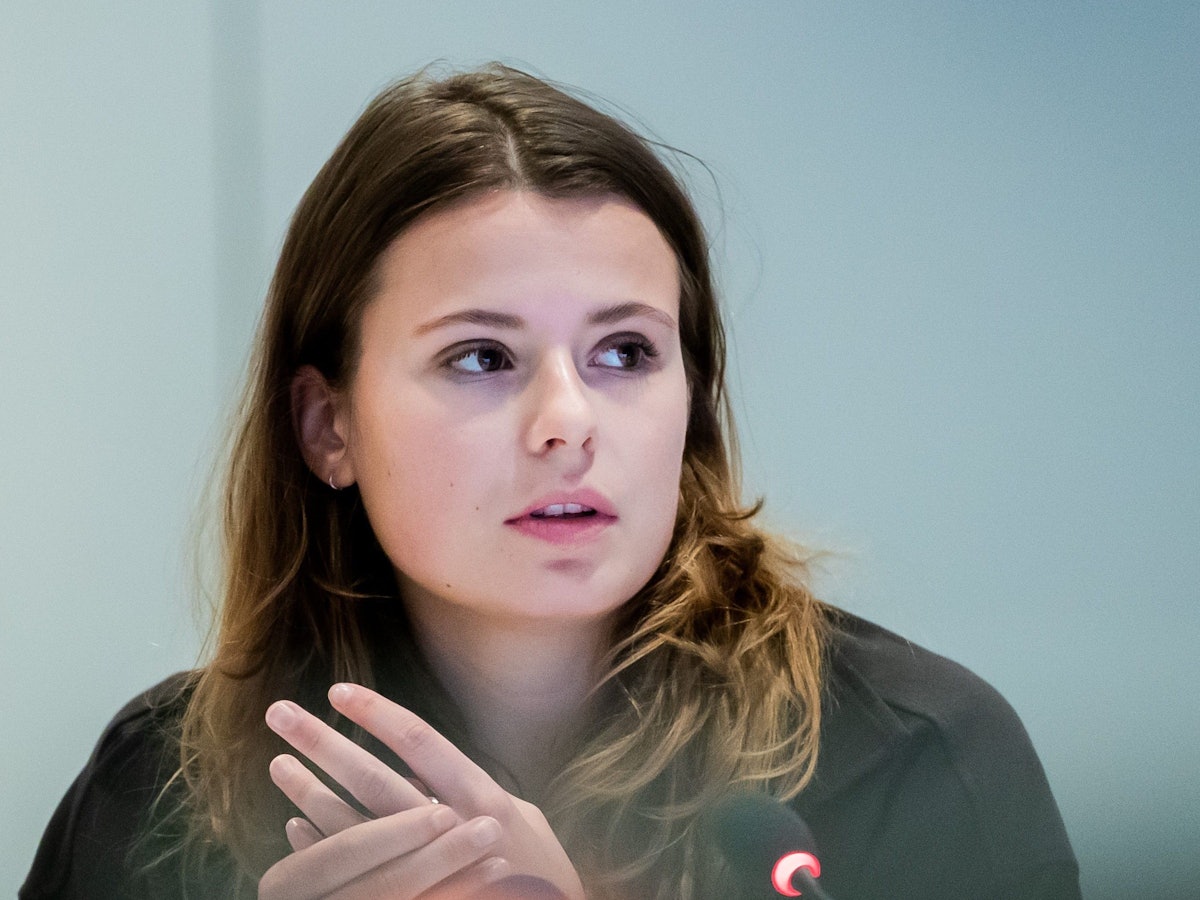 Die Klimaaktivistin Luisa Neubauer beschwert sich über einen angeblichen Nazi-Vergleich von Olaf Scholz. Hier ist Neubauer im November 2021 bei einem Pressegespräch zu sehen.