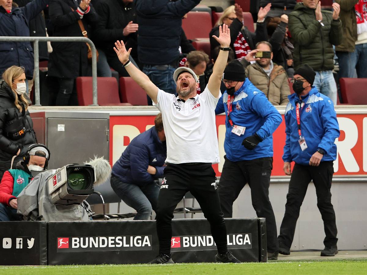 Steffen Baumgart jubelt gegen Mainz.