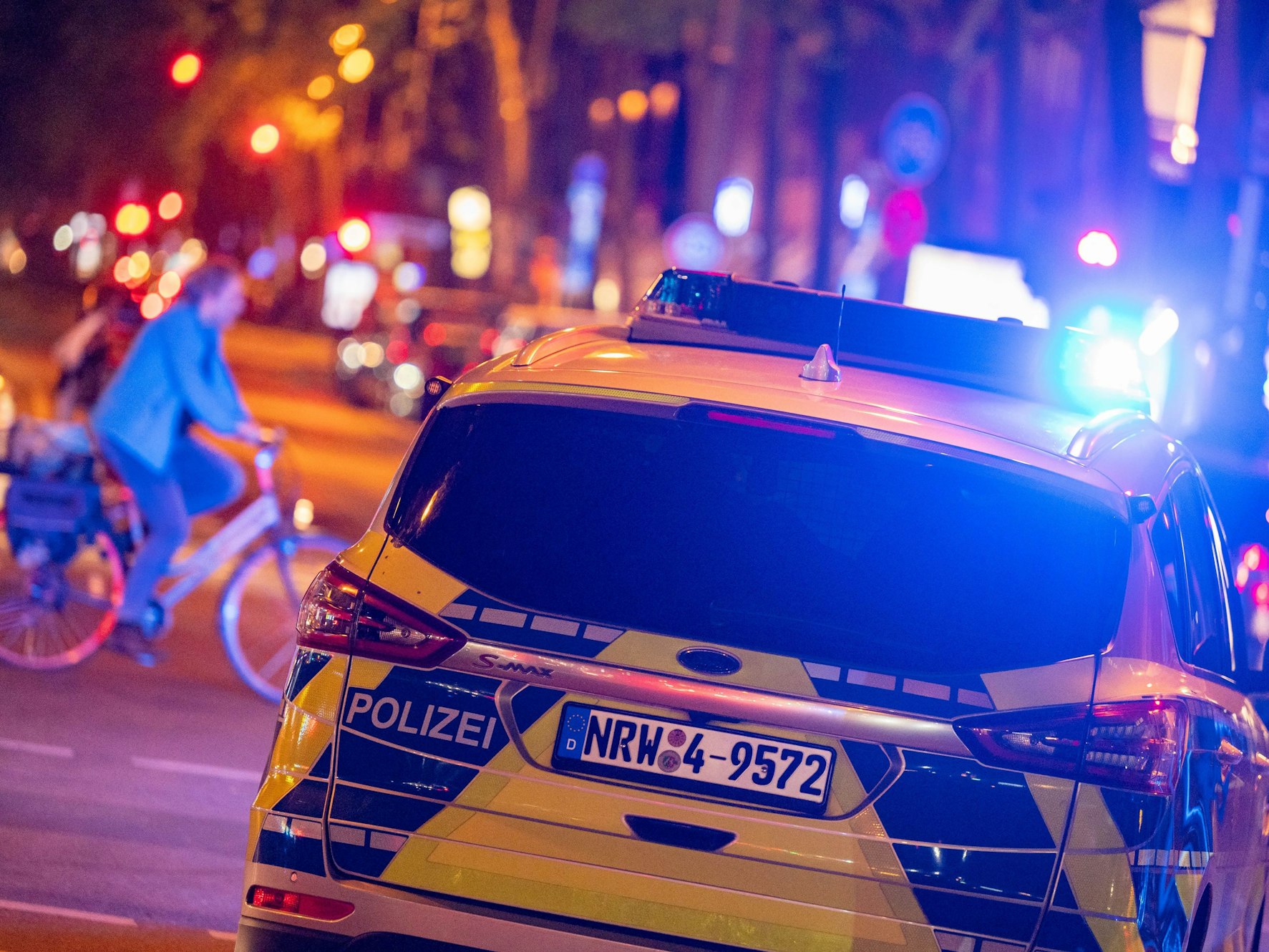 Die Polizei ist auf den Ringen im Einsatz.