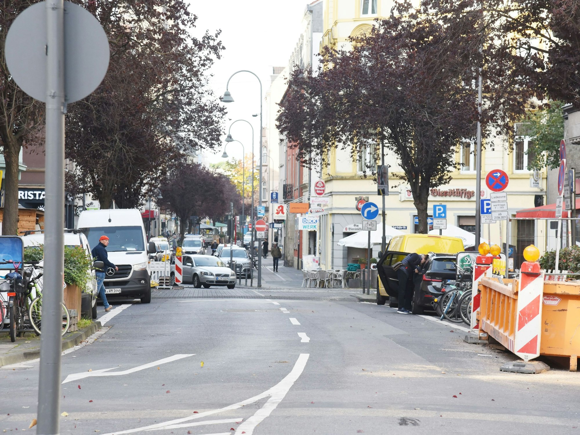 Die Deutzer Freiheit am 18. Oktober 2021.