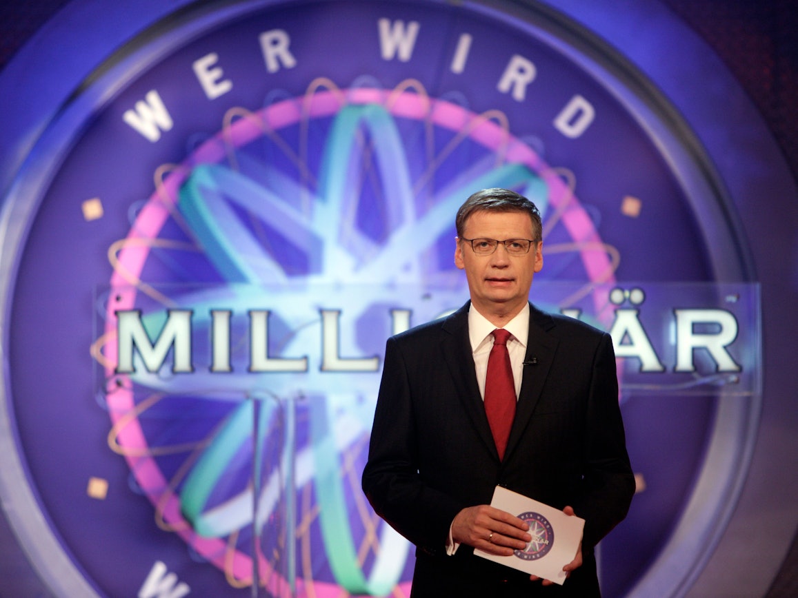 Günther Jauch moderiert die am 09.11.2010 in Köln die Aufzeichnung der Sendung „Wer wird Millionär? - Prominenten-Special“.