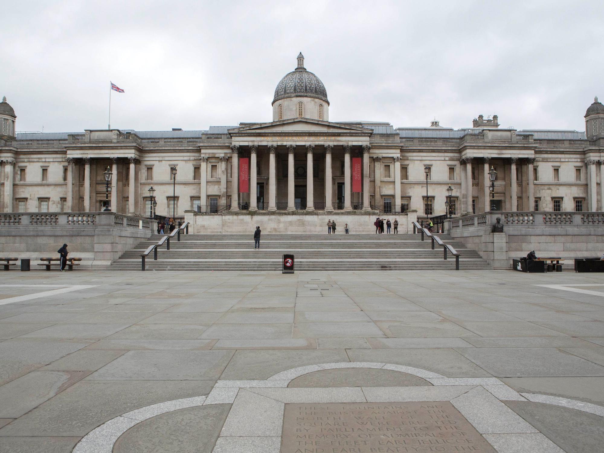 Blick auf den Trafalgar Square in London im Mai 2020. Der Platz wurde am Samstag (4. Juni) vorübergehend evakuiert.