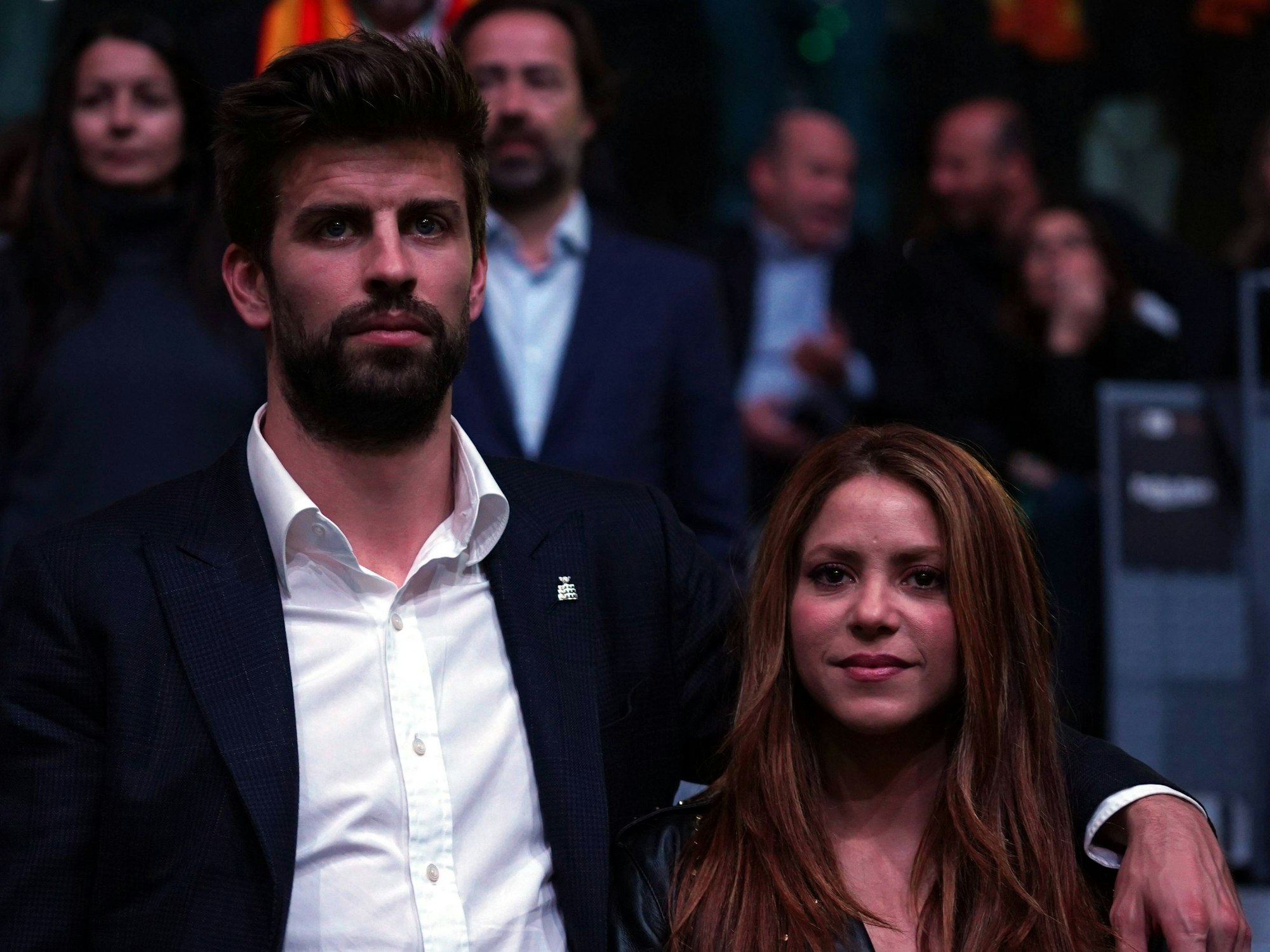 Sahkira und Pique gemeinsam bei einem Tennis-Turnier.
