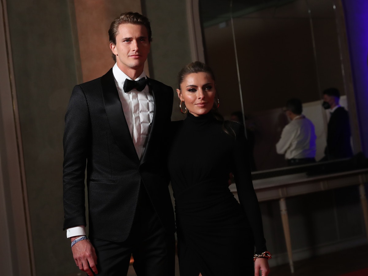 Tennisspieler Alexander Zverev und Sophia Thomalla kommen zur Gala zur Wahl der „Sportler des Jahres“ 2021.