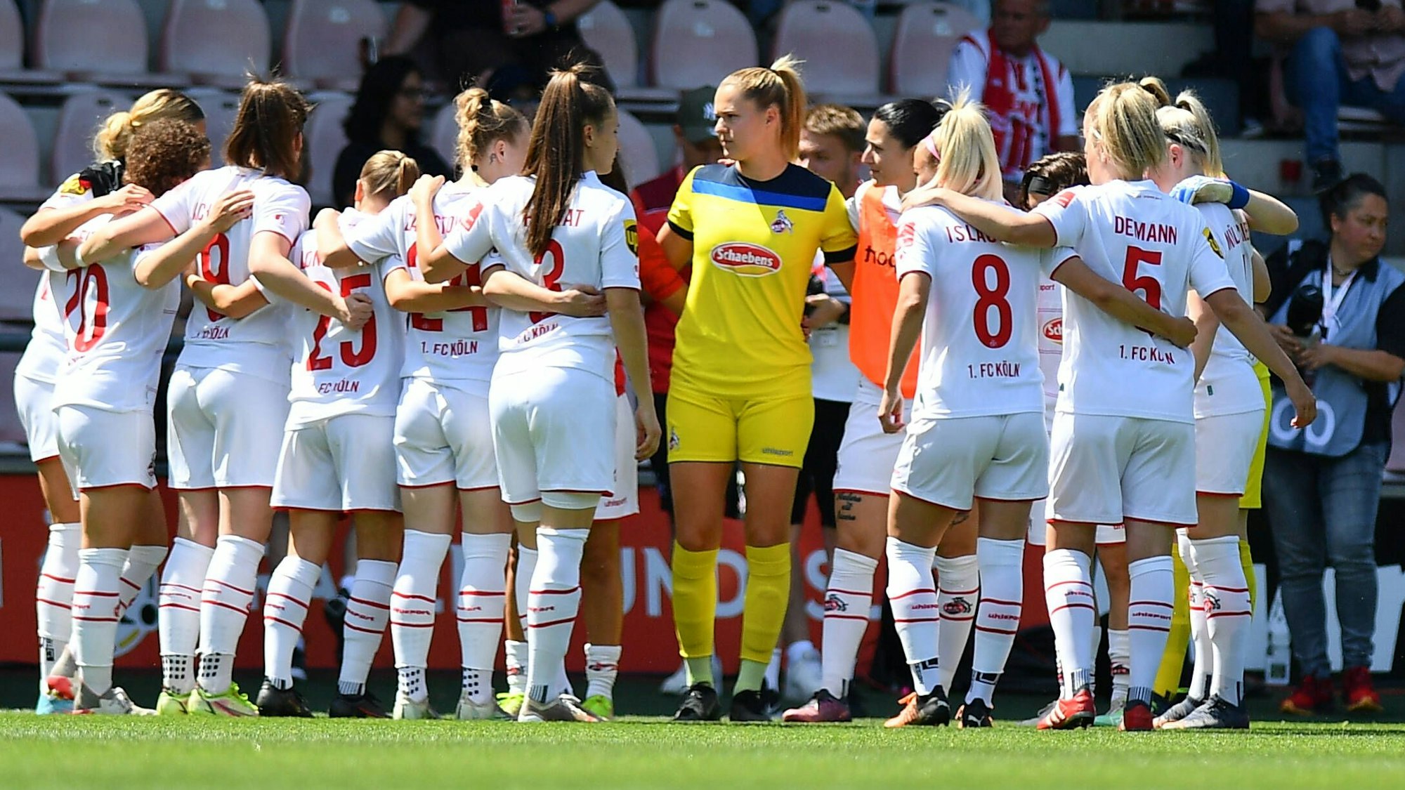 Die Frauen des 1. FC Köln am letzten Spieltag der Bundesliga.