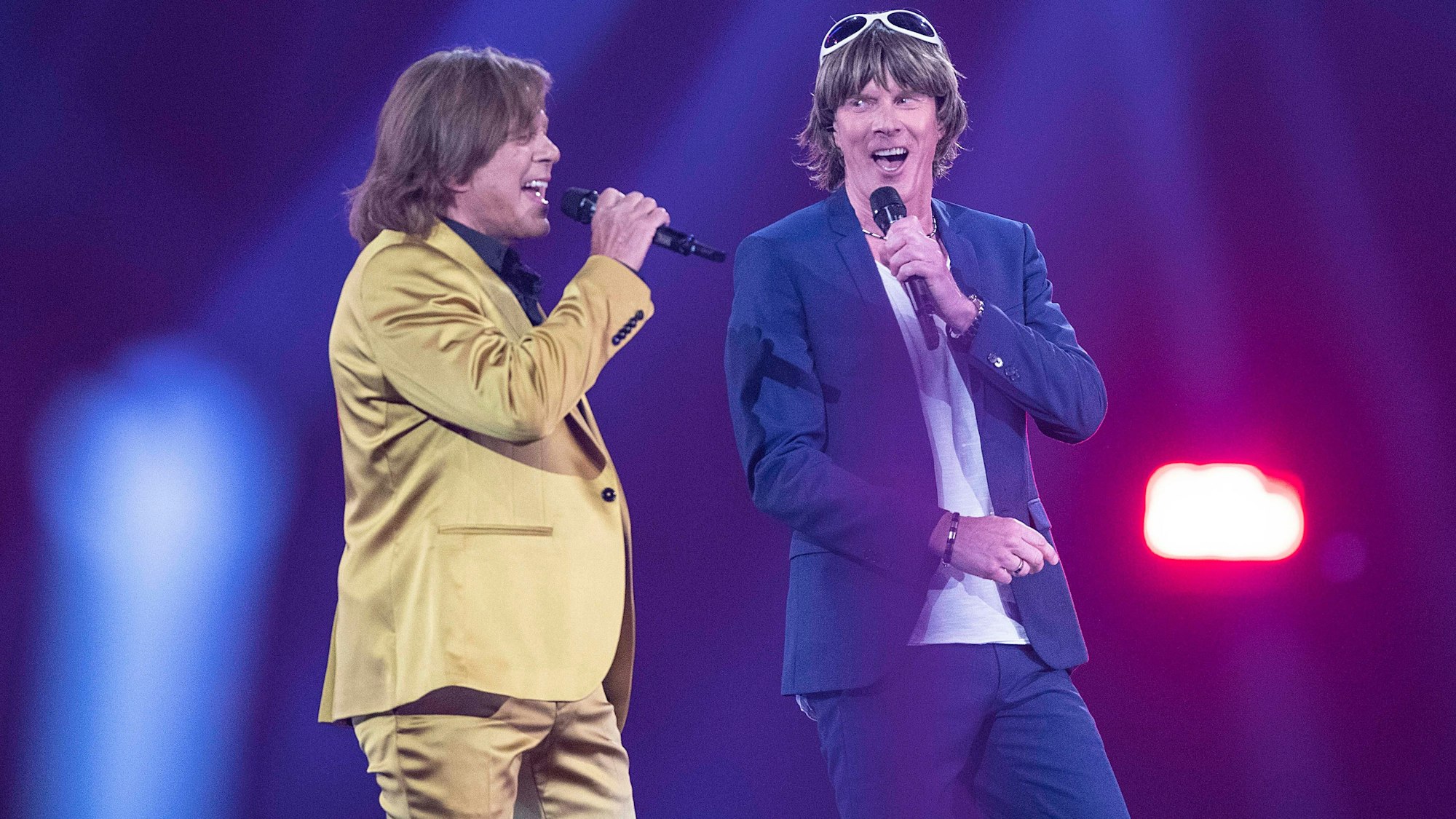 Mickie Krause und Jürgen Drews beim gemeinsamen Auftritt.