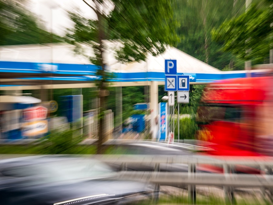 Der Tankrabatt scheint verpufft zu sein. Hier ein Foto von einem Autohof an der A1.