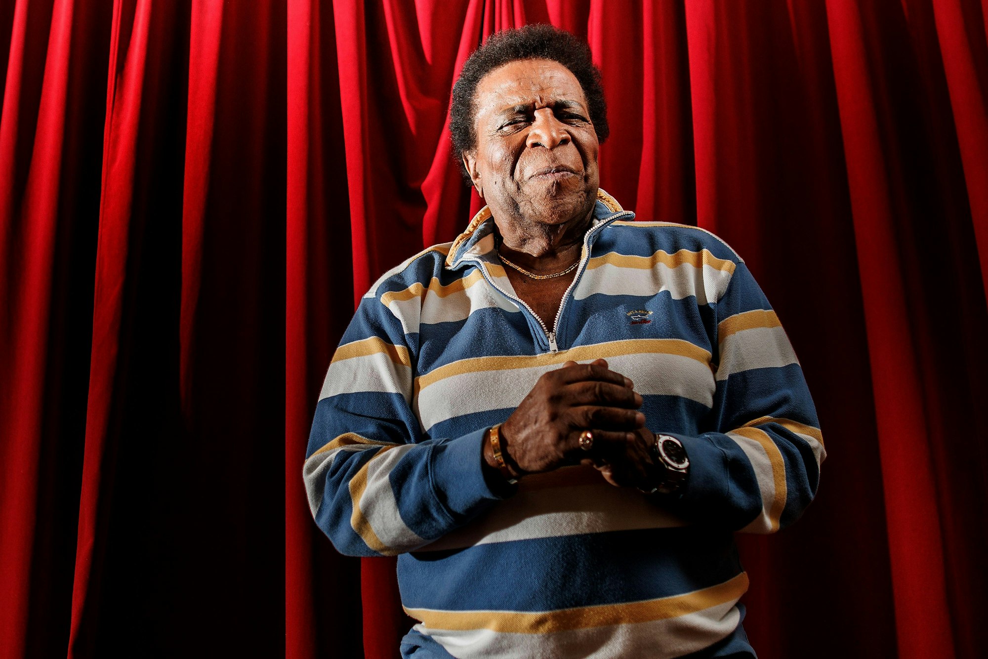 Roberto Blanco, Schlagersänger, bei einem Fototermin im Schlossparktheater