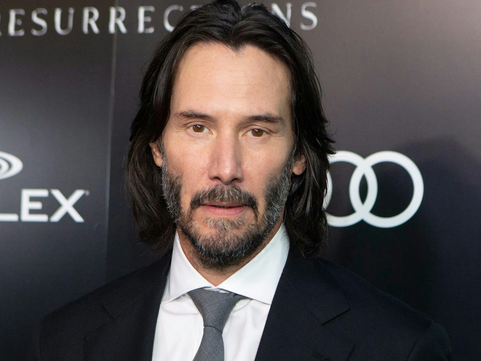 Der kanadische Schauspieler Keanu Reeves kommt zur kanadischen Premiere von "The Matrix Resurrections" im Scotiabank Theatre in Toronto.