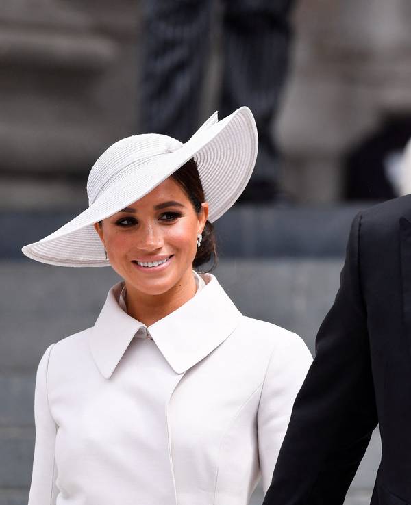 Prinz Harry und Herzogin Meghan kommen am 3. Juni 2022 zu den Feierlichkeiten zum Thronjubiläum der Queen.