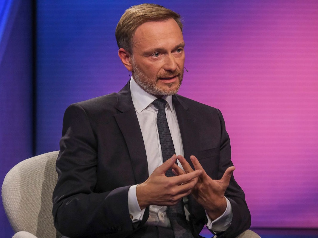 Christian Lindner am Dienstag in der ARD-Talkshow „Maischberger“.
