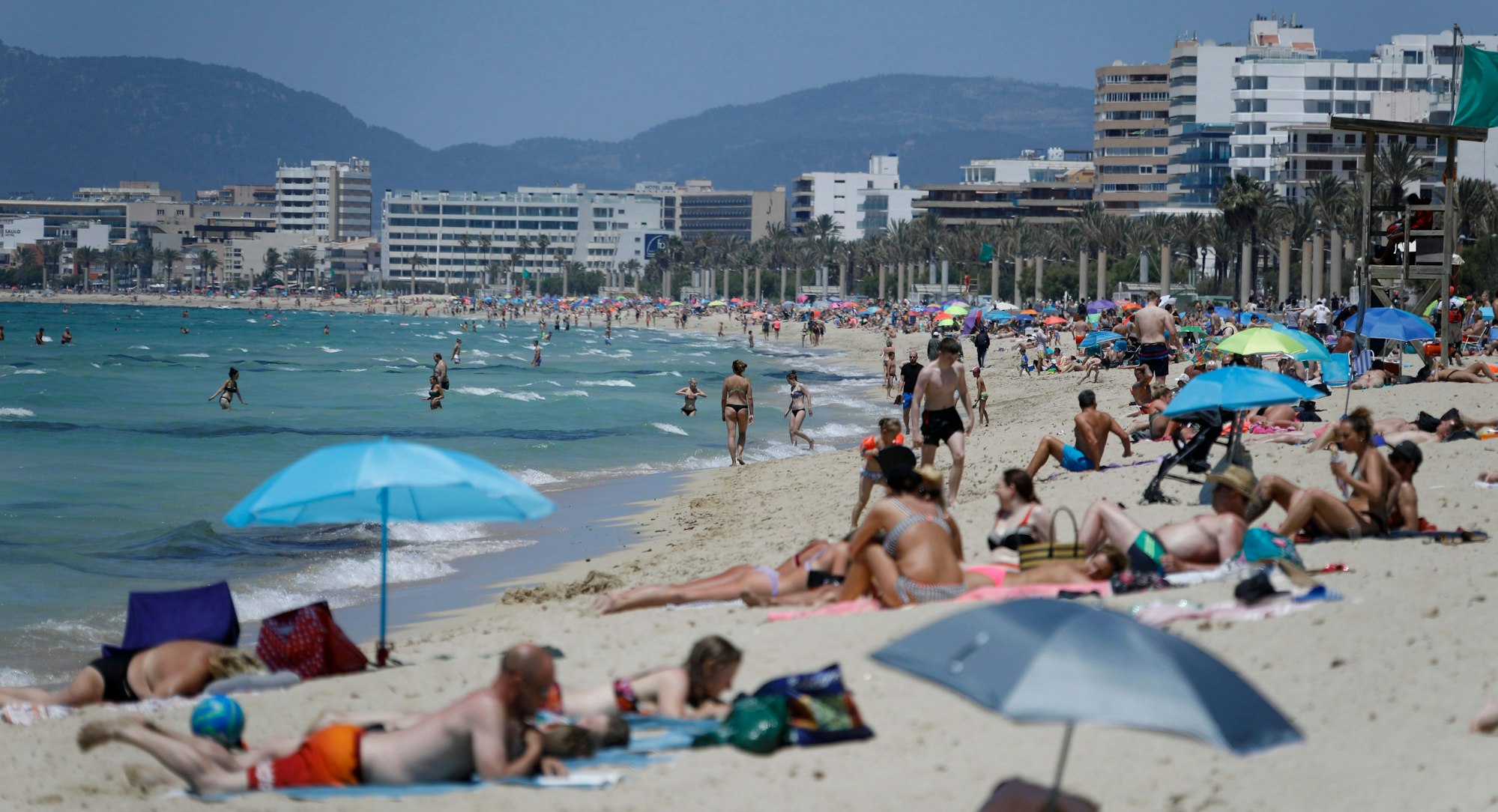 Das Foto wurde am 29.05.2021 in dem mallorquinischen Badeort S'Arenal aufgenommen.