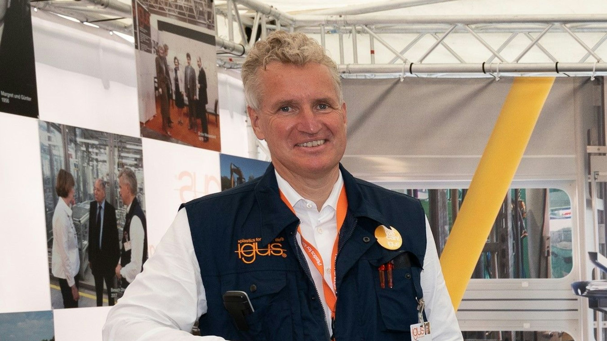 Frank Blase, Geschäftsführer von Igus, in Köln.