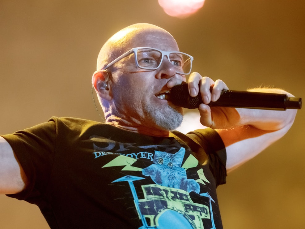 Die Fantastischen Vier: Sänger Thomas D performt auf der Bühne.