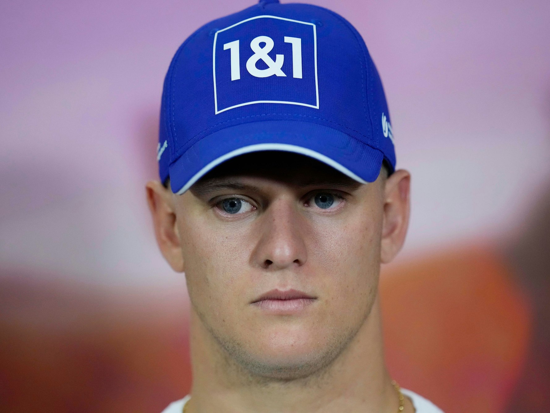 Mick Schumacher aus Deutschland vom Team Haas nimmt an einer Pressekonferenz teil.