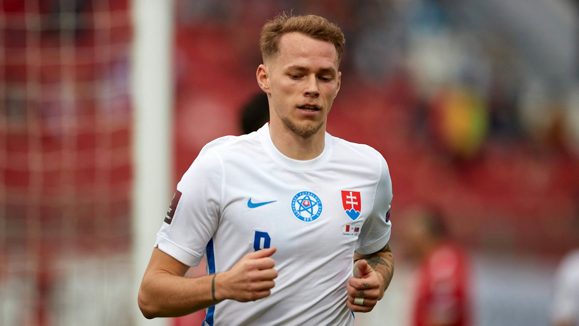 Ondrej Duda läuft im WM-Qualifikationsspiel in Malta über den Platz