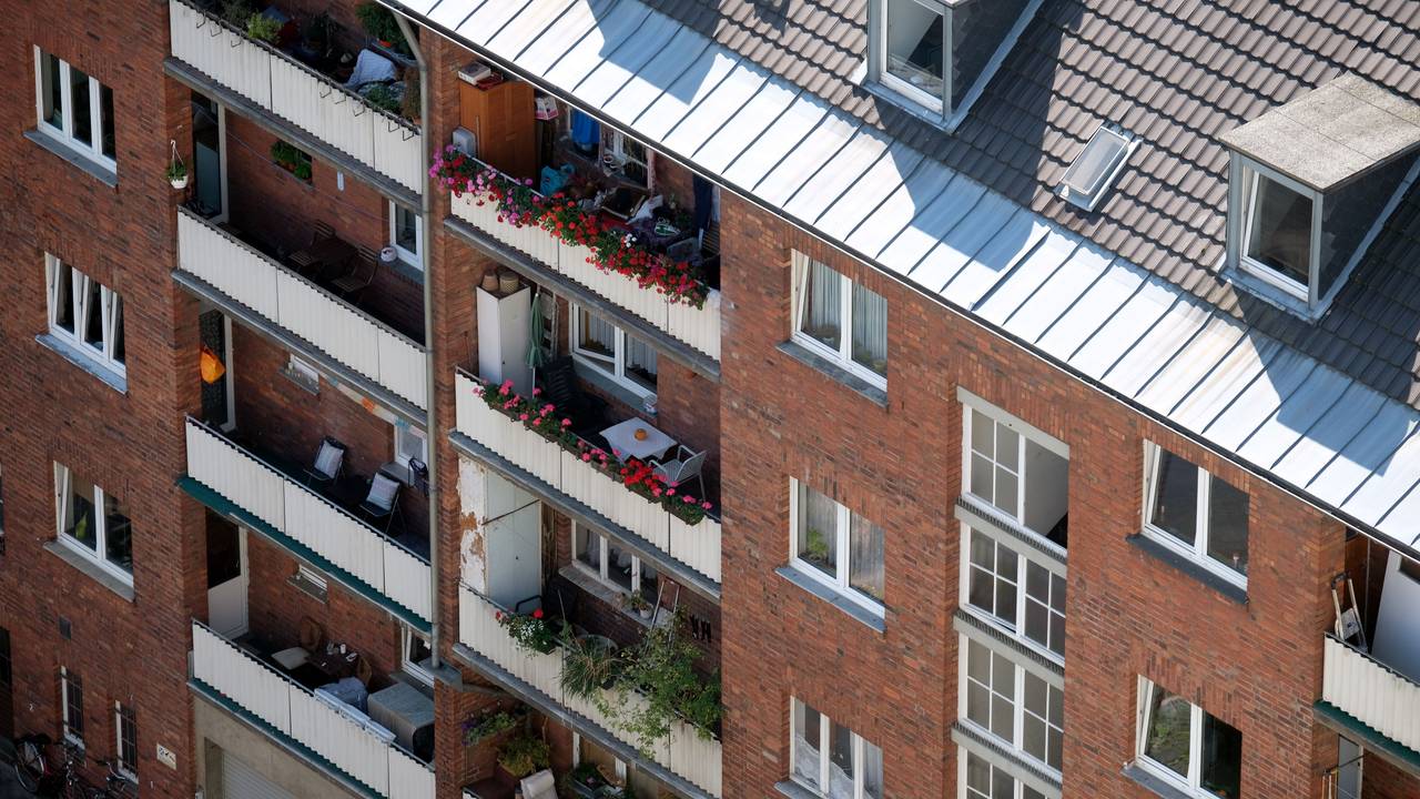 Ein Wohnhaus in Köln, das im August 2017 fotografiert wurde.