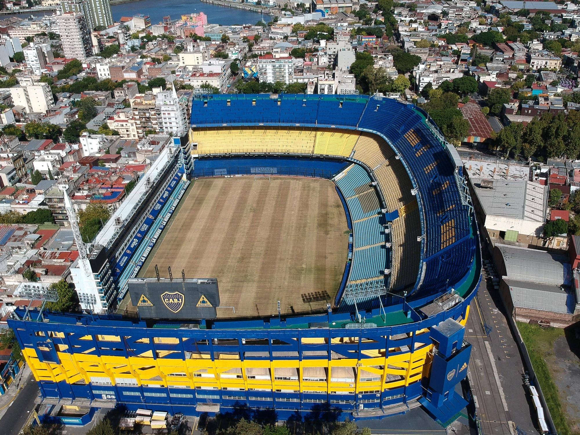 Das Stadion La Bombonera mitten in der argentinischen Metropole Buenos Aires.