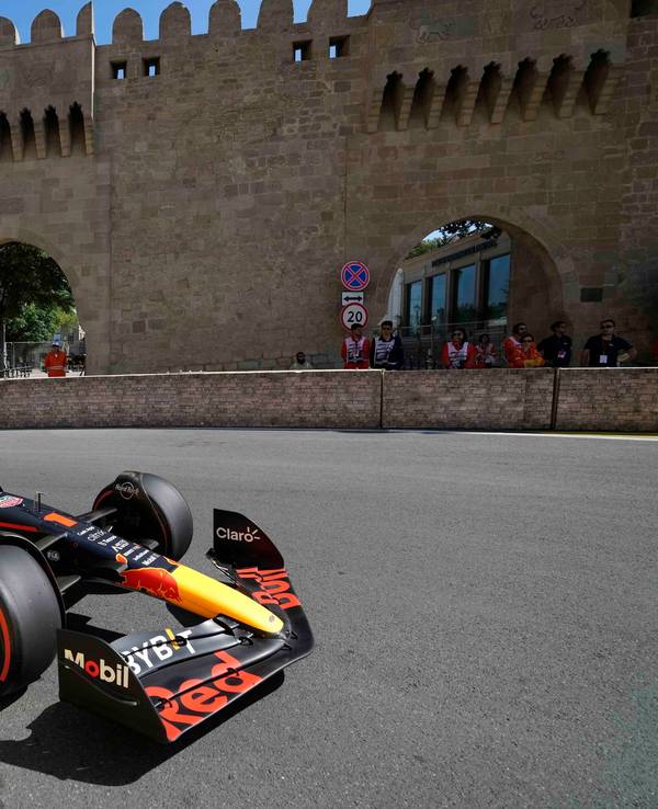 Max Verstappen aus den Niederlanden vom Team Red Bull Racing in Aktion.