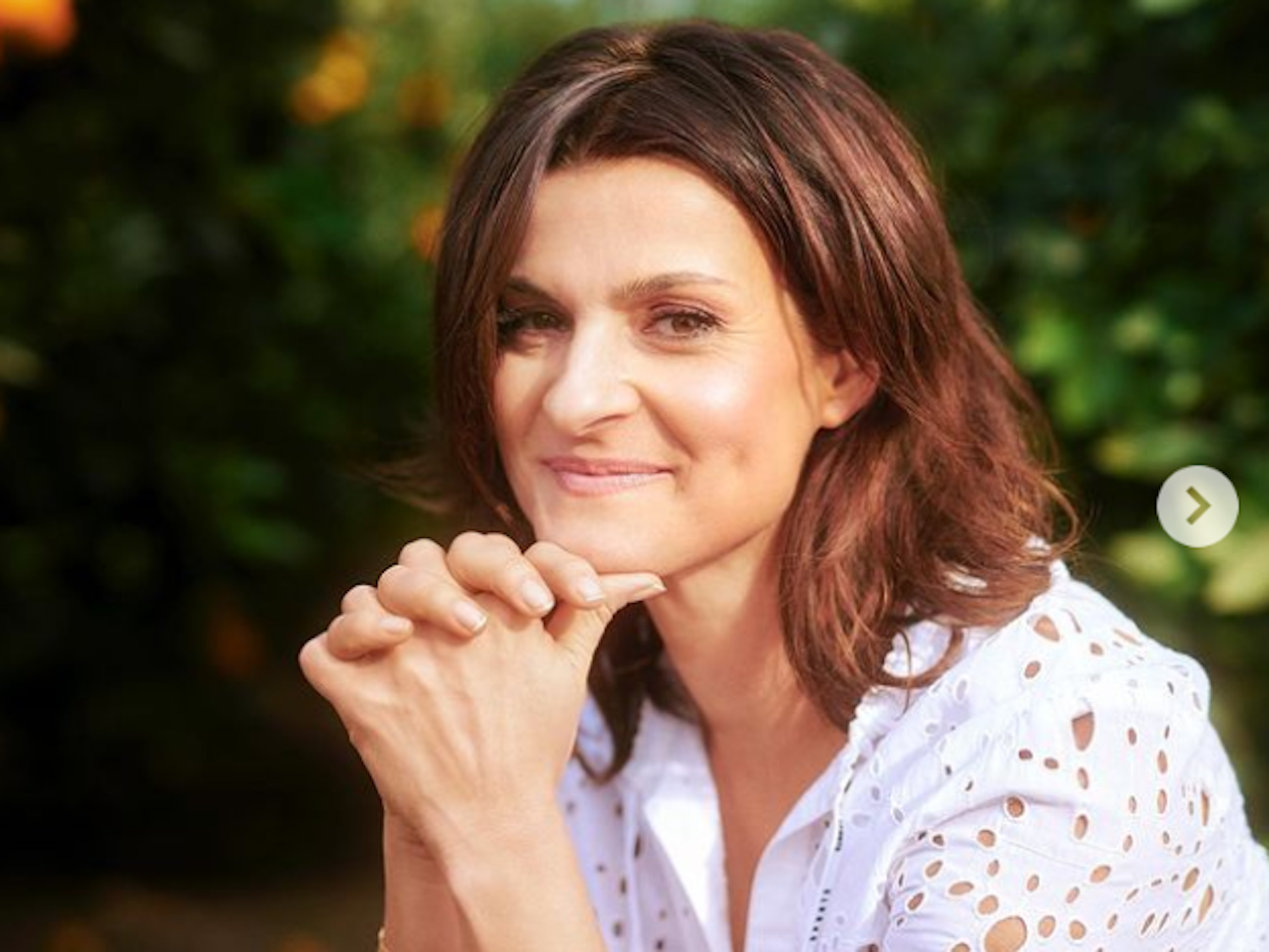 Marlene Lufen lächelt auf ihrem Instagram-Kanal.