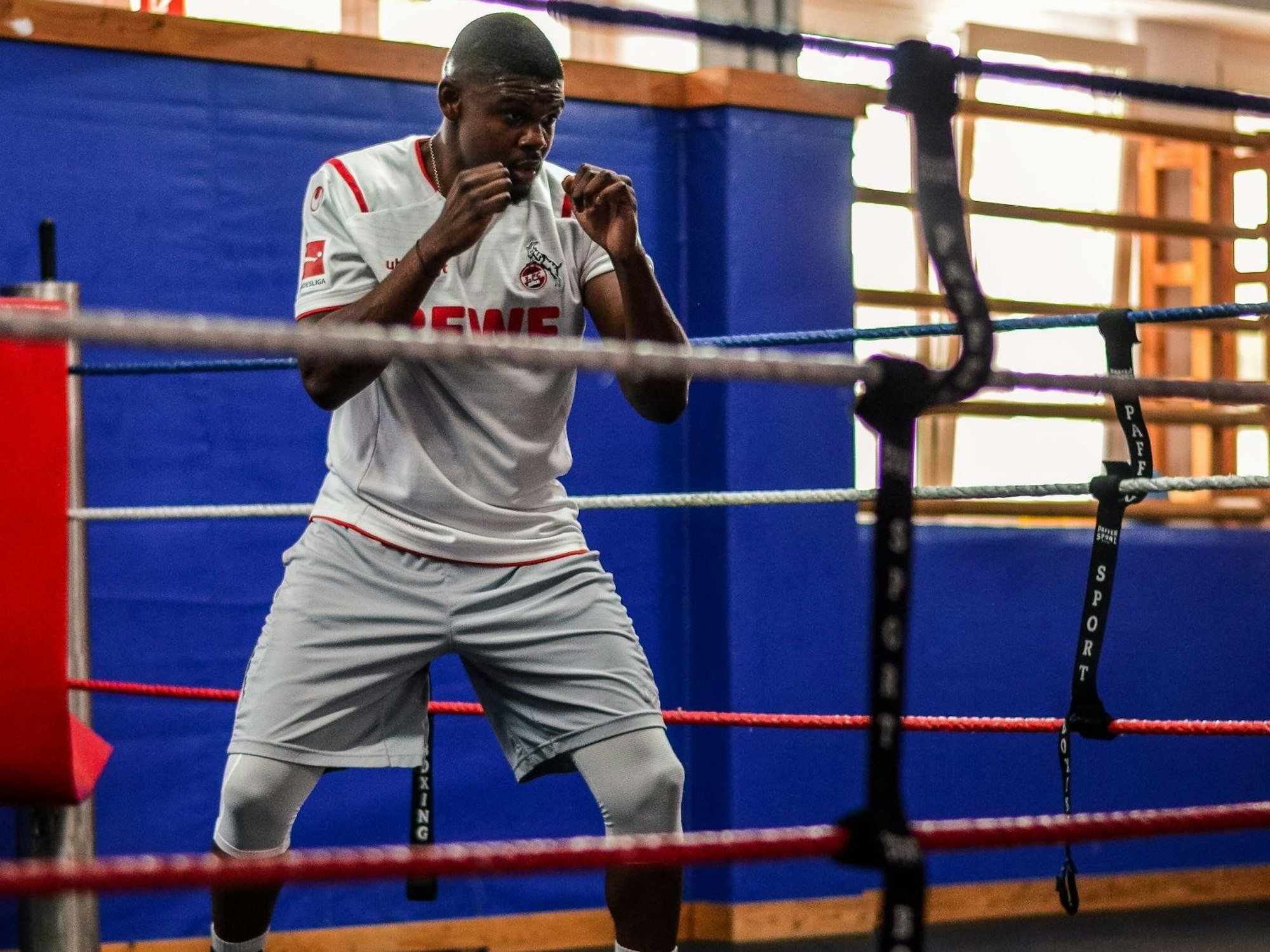 Nathanel Lukoki im Training.