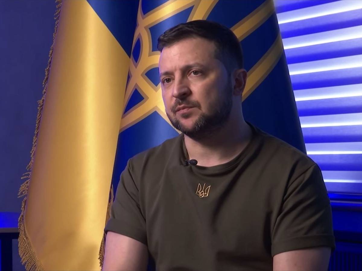 Wolodymyr Selenskyj am Montagabend im „heute journal“.