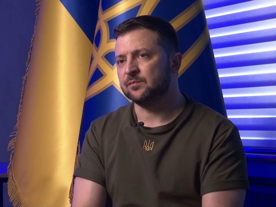 Wolodymyr Selenskyj am Montagabend im „heute journal“.