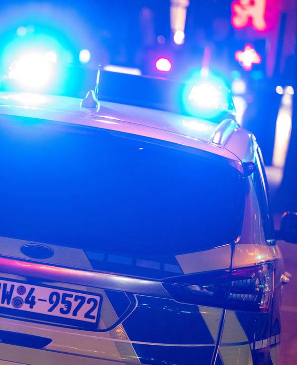 Eine Streife der Polizei Köln