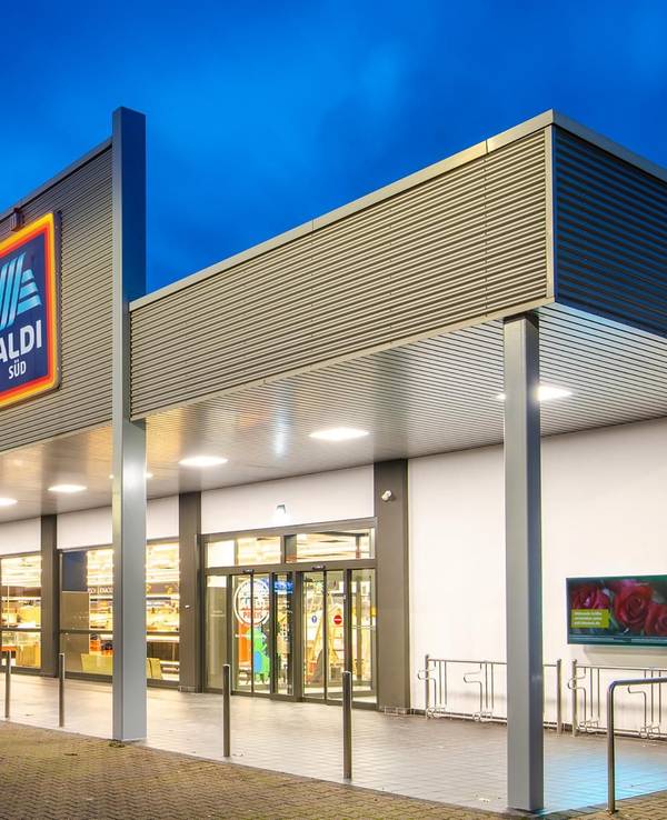 Der Discounter „Aldi Süd“, hier im Oktober 2020 in Mülheim an der Ruhr
