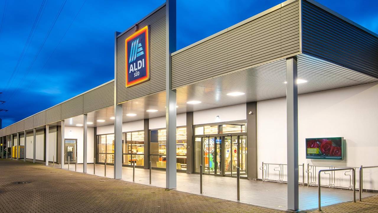 Der Discounter „Aldi Süd“, hier im Oktober 2020 in Mülheim an der Ruhr