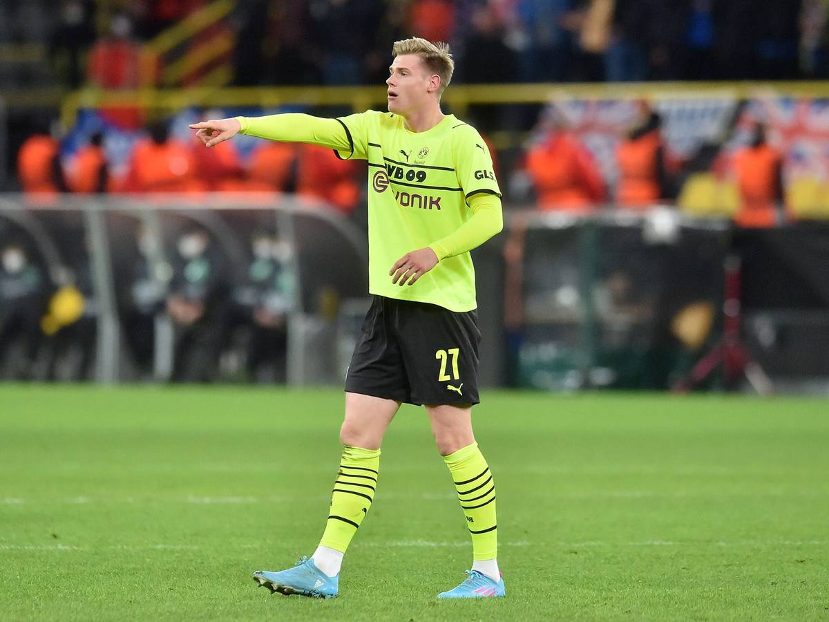 Steffen Tigges beim Europa-League Heimspiel zwischen Borussia Dortmund und den Glasgow Rangers (2:4) am 17. Februar 2022.