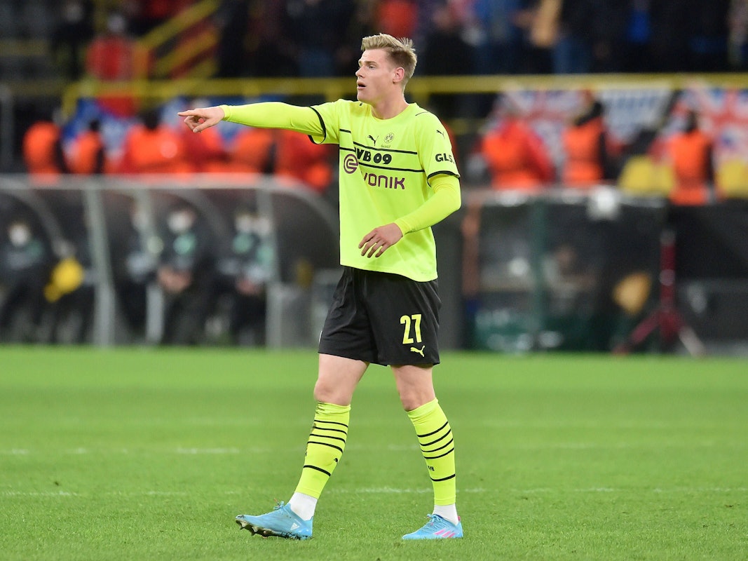 Steffen Tigges beim Europa-League Heimspiel zwischen Borussia Dortmund und den Glasgow Rangers (2:4) am 17. Februar 2022.
