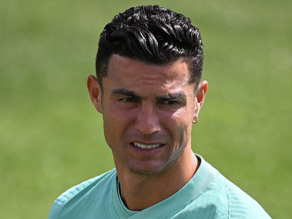 Cristiano Ronaldo im Training der portugiesischen Nationalmannschaft