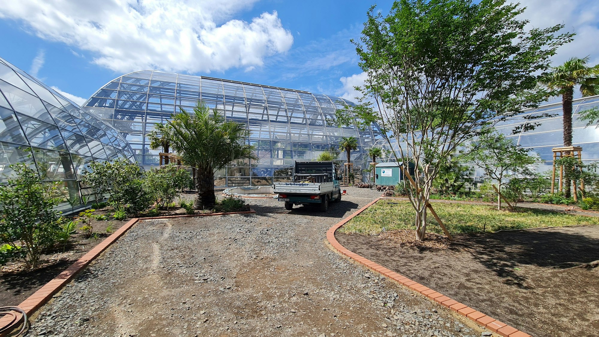 Die Schaugewächshäuser im Botanischen Garten in Köln.