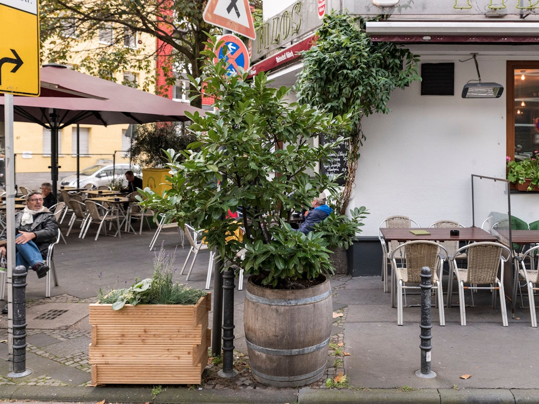 Das Filos auf der Merowinger Straße.