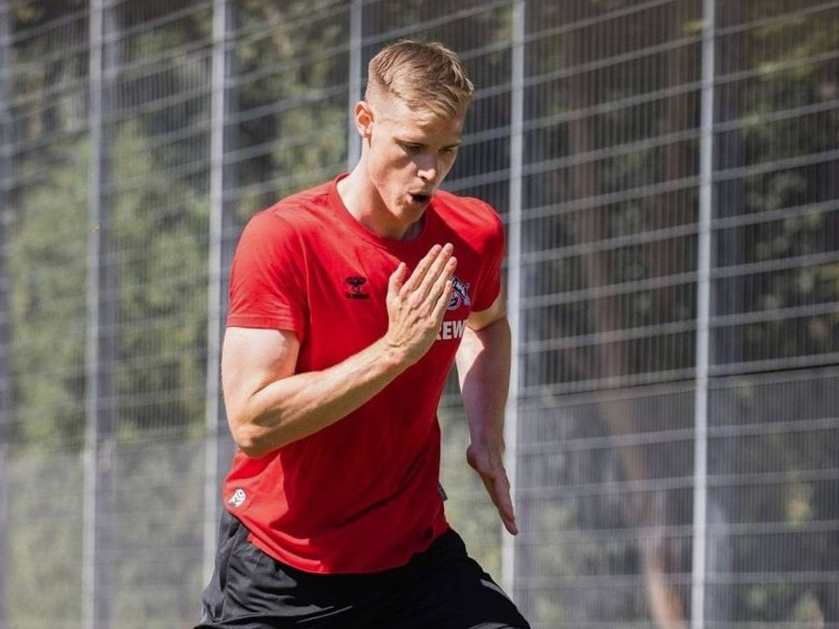 Steffen Tigges, Neuzugang beim 1. FC Köln, trainiert erstmals am Geißbockheim