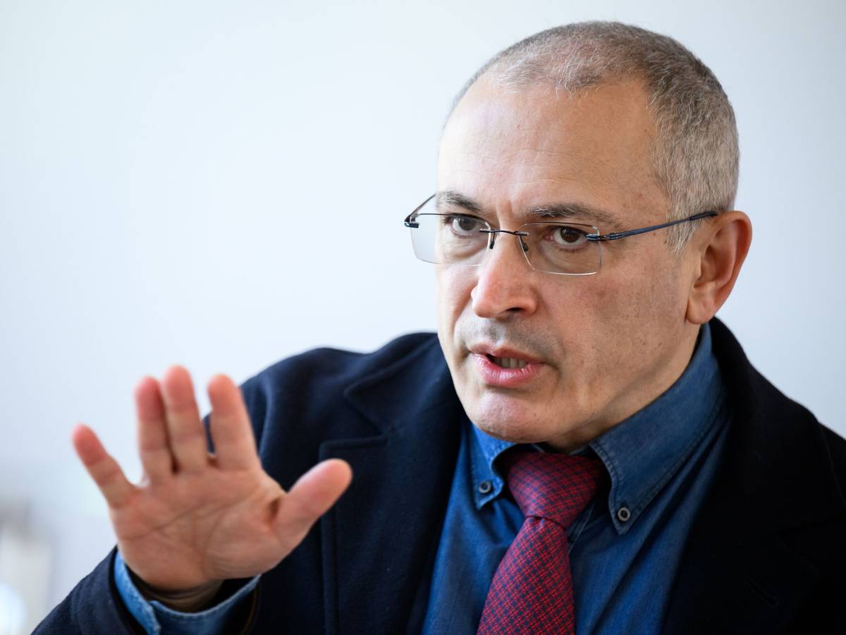 Der russische Regimekritiker Michail Chodorkowski (hier im März 2022) erklärte in einem Interview, dass der Westen einen dramatischen Fehler im Umgang mit Putin begehe.