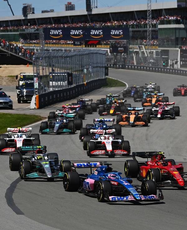 Der Start beim Rennen der Formel 1 in Kanada. Rollt die Königsklasse des Motorsports bald auch durch Madrid?