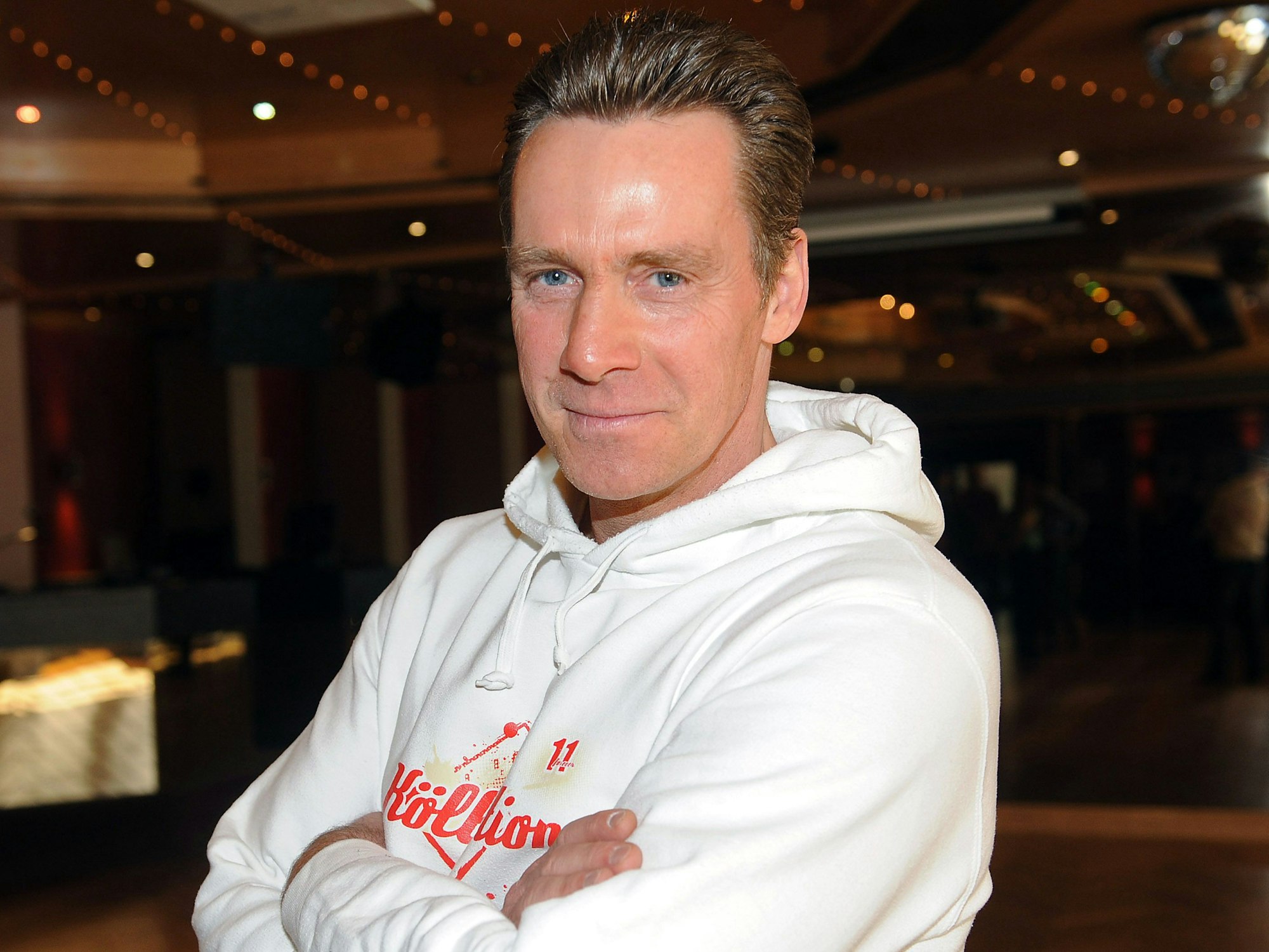 Der Kölner Party-Sänger Jürgen Milski posiert bei einem Fototermin in Köln.