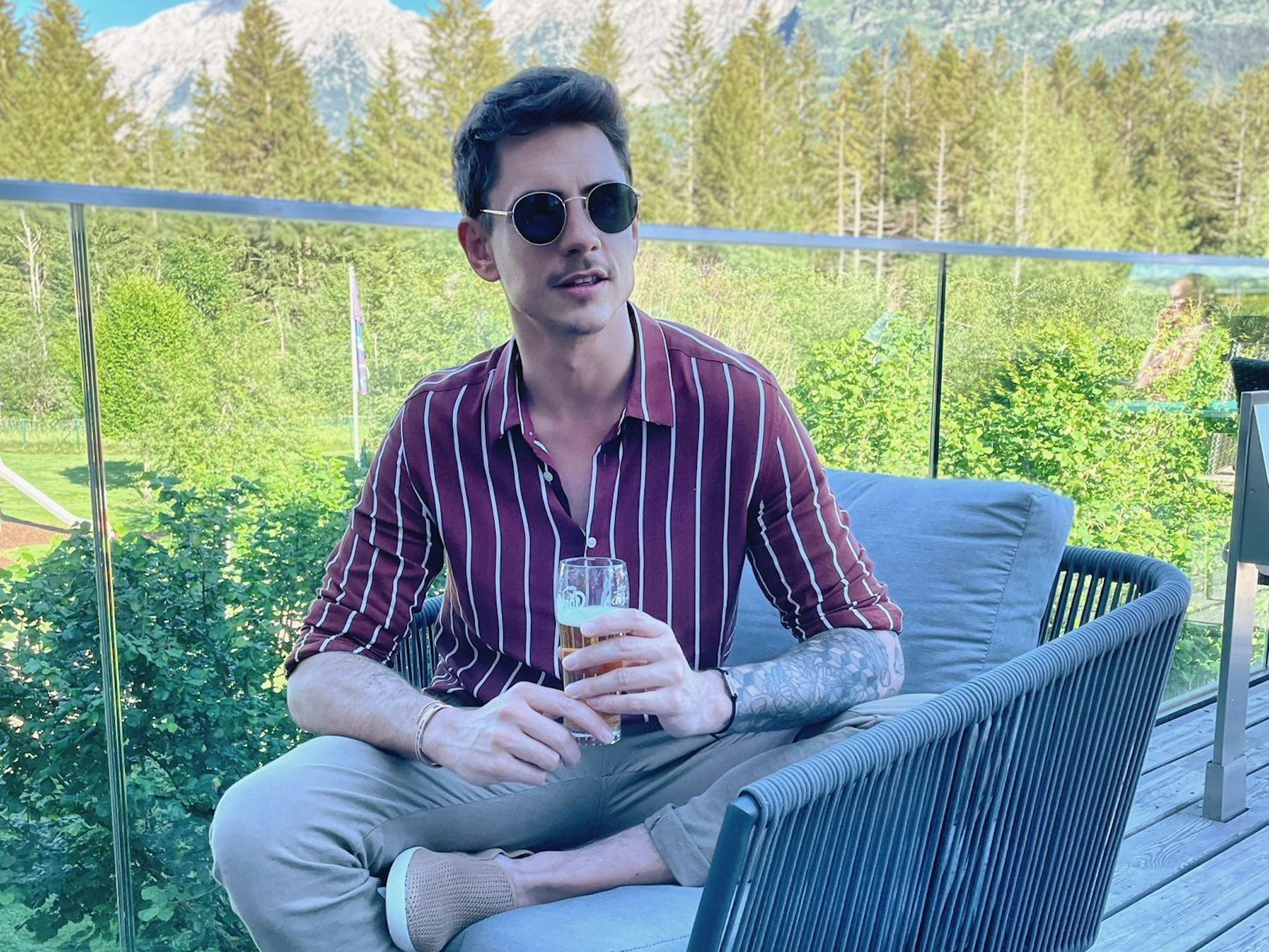 Ex-„Big Brother“-Teilnehmer Pat Ende Juni 2022 in Österreich. Der Influencer verschwieg seine Homosexualität viele Jahre vor seiner Familie.