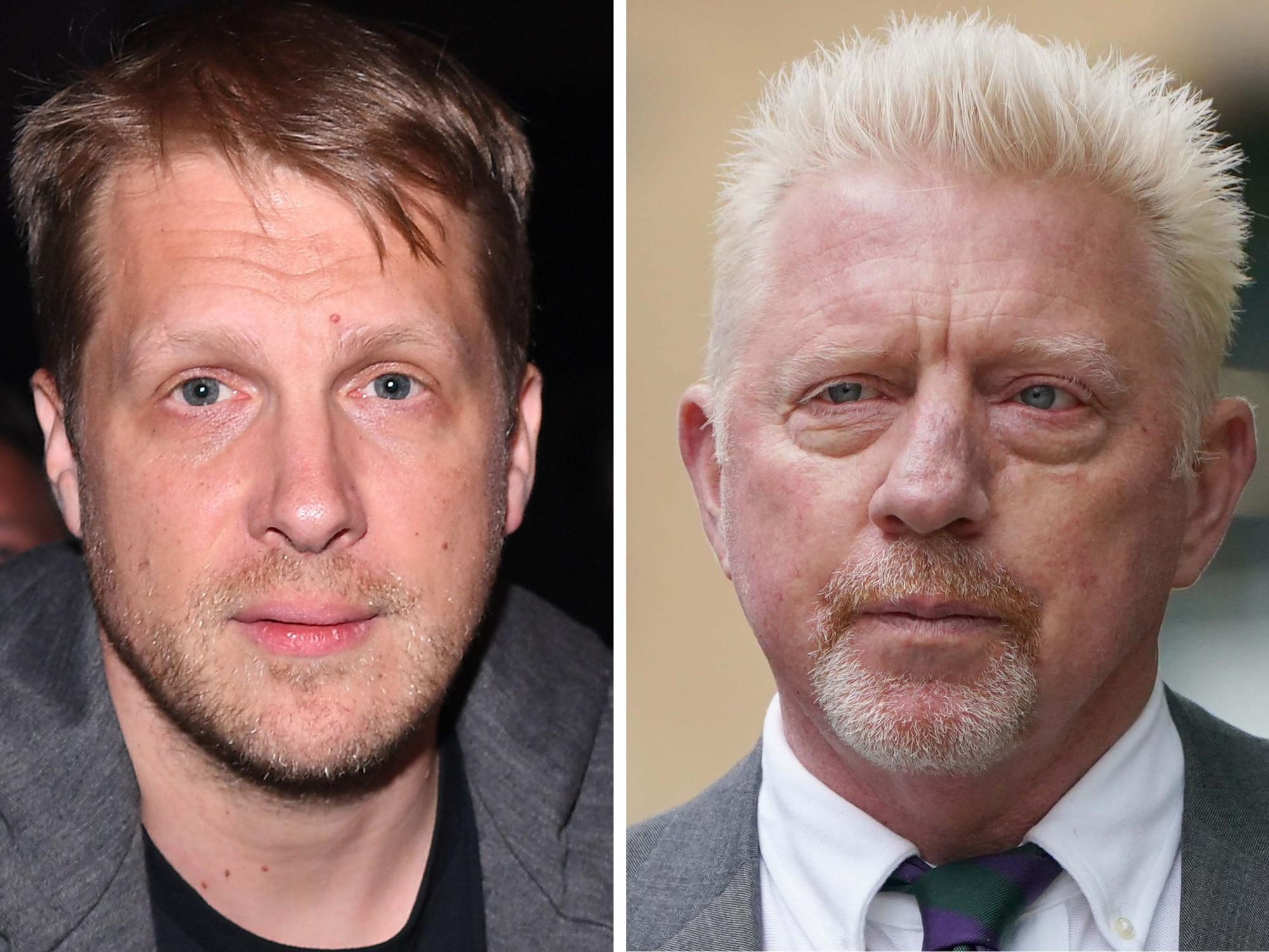 Tennis-Star Boris Becker (r., hier zu sehen am 29. April vor Gericht) klagt gegen Comedian Oliver Pocher (hier zu sehen am 26. März bei einem Box-Event).