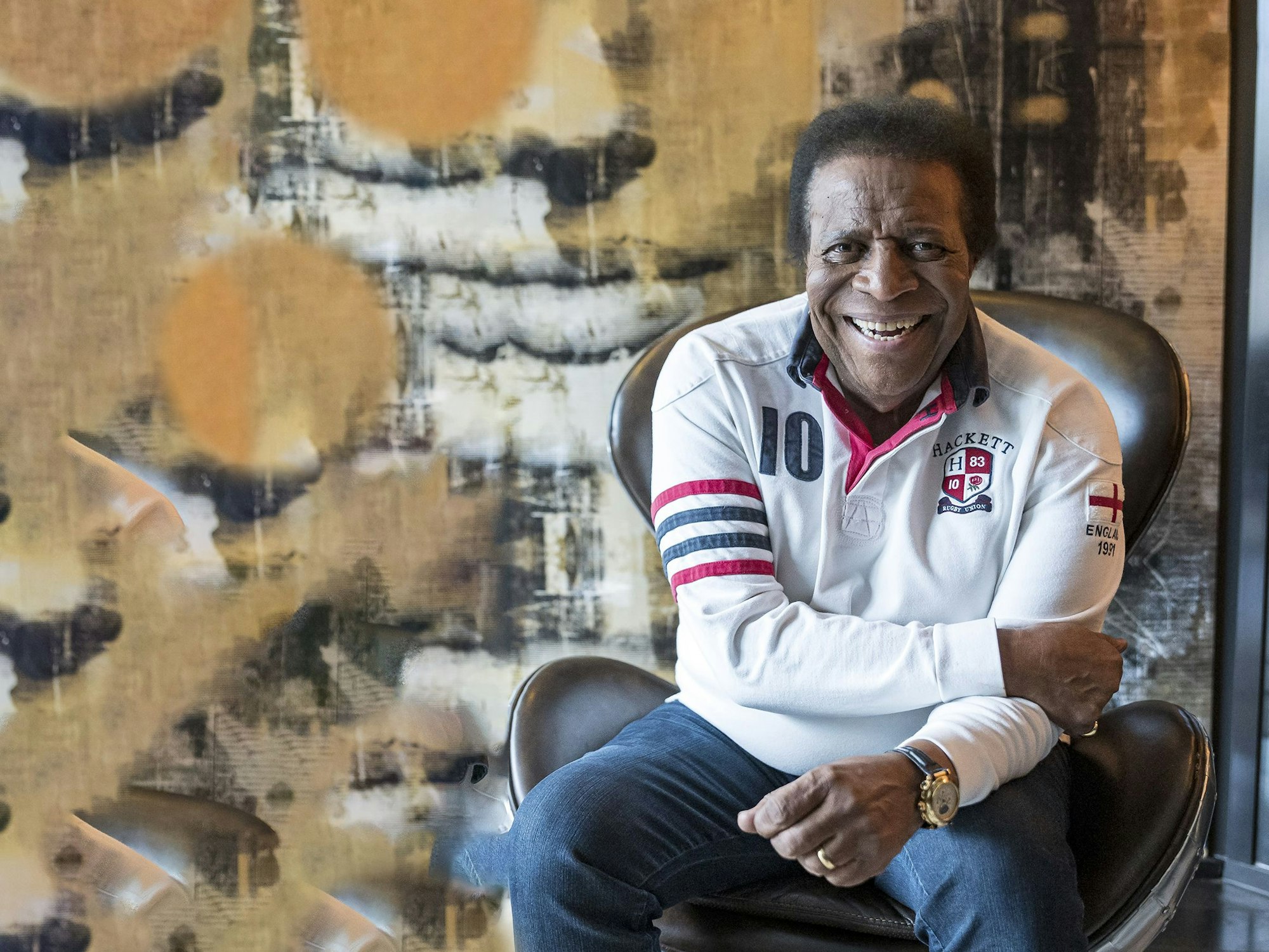 Interview mit Roberto Blanco im Kaminzimmer des Savoy Hotels in der Kölner Innenstadt.