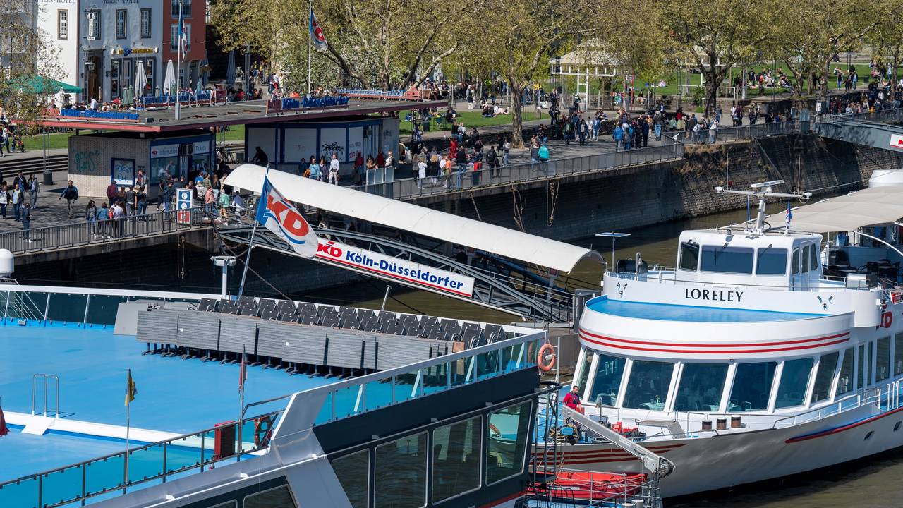 Die KD-Verkaufsstelle am Rheinufer in Köln – das Gebäude muss abgerissen werden.