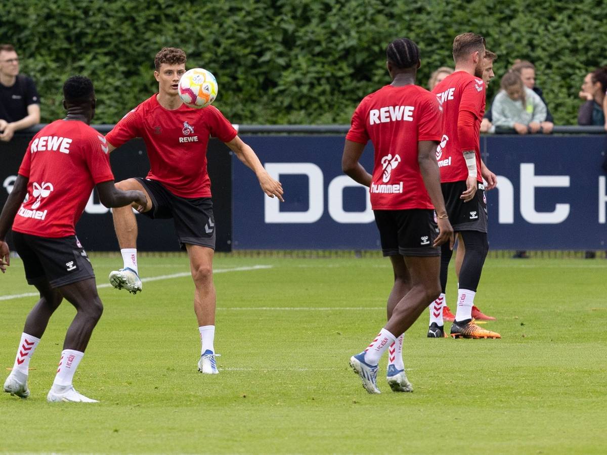 Eric Martel im Training des 1. FC Köln.