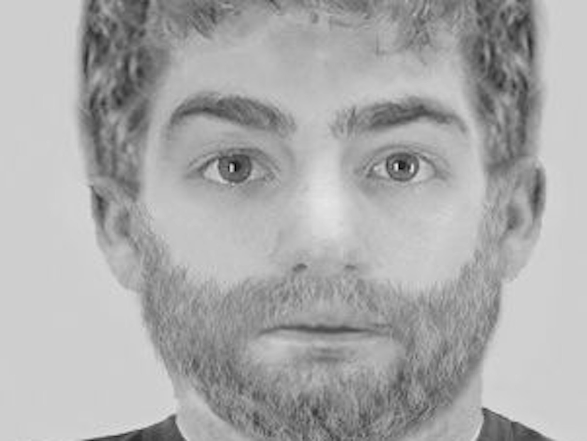 Phantombild eines gesuchten Mannes, der versucht haben soll, eine Frau in Köln zu vergewaltigen.