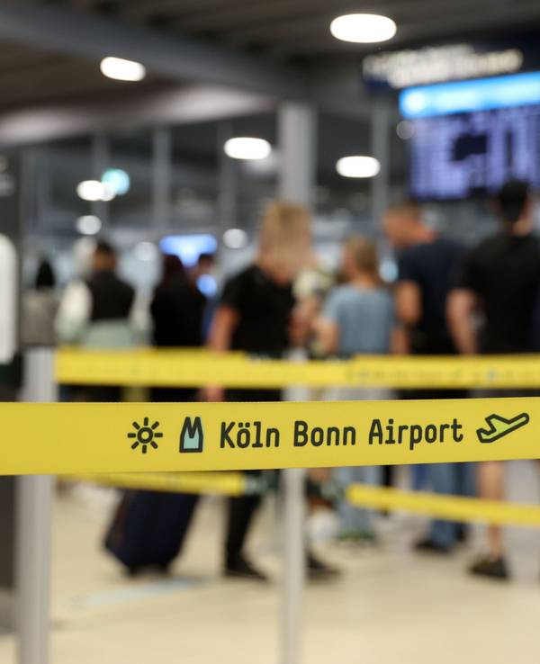Ein Checkin am Flughafen Köln/Bonn am 26. Juni 2022.